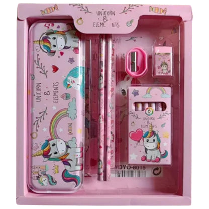 Pencil Box Kit Stationery (Unicorn Pink)