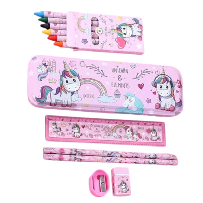 Pencil Box Kit Stationery (Unicorn Pink)