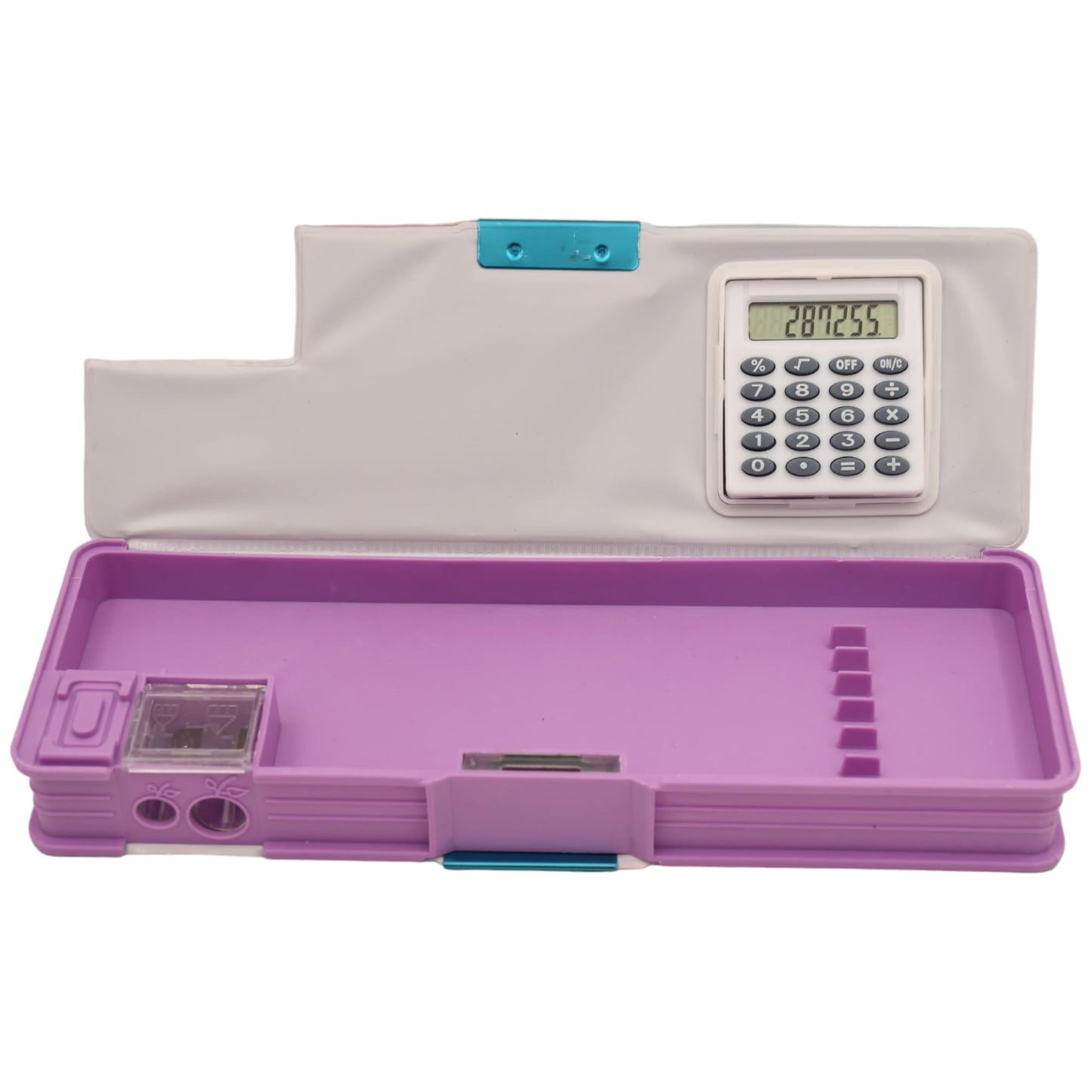 Cinderella Pencil Box with Calculator, Stationary Sets for Girls & Boys Purple